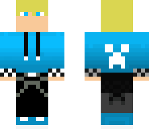 blue hoodie