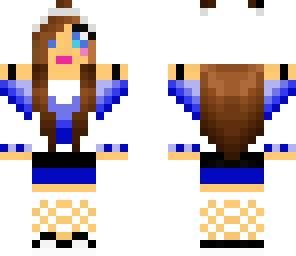 panda girl in blue