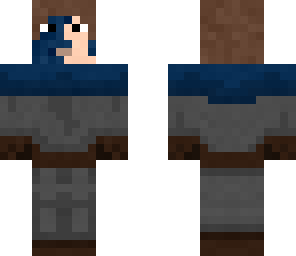 warrior with curtains and blue face markings