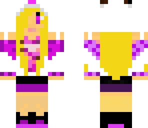blonde panda girl