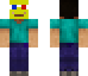 hd steve with a 3d glasses and smile mask