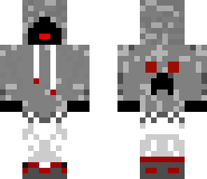 demon guy in gray jacket