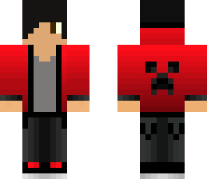 teenager with crimson hooded jacket