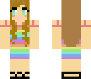 only a rain bow girlledited to have brown hair