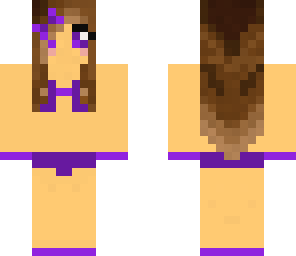 hot purple bikini girl