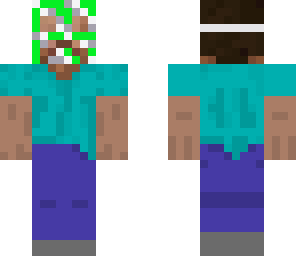 steve with creeper mask