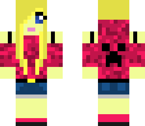 pink hoodie