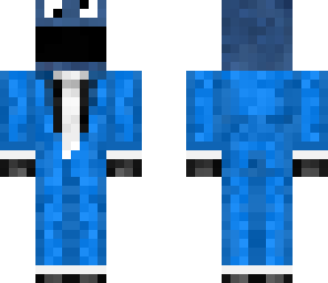 cookie monster in a suit