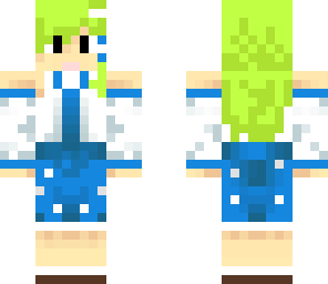green haired girl