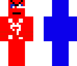 red and blue