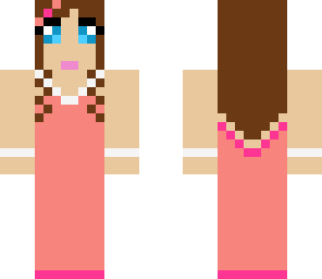 pink prom girl