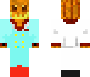 pumkin man in blue tux