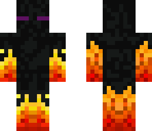 enderman in flames