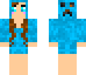 creeper girl blue