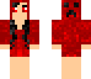 creeper girl red