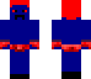 evil blue steve