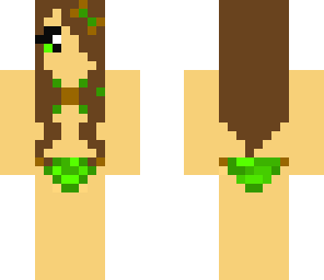 green swimsuit
