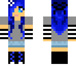 cute blue girl