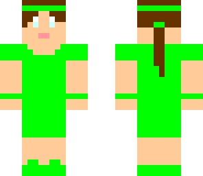 girl green runner