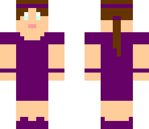 girl purple runner