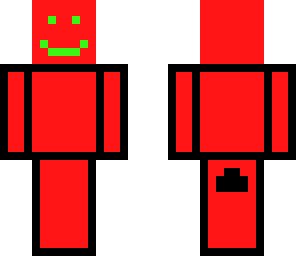 white eyes red body