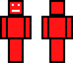 white eyes red body