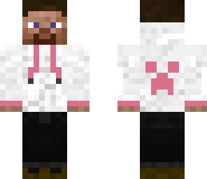 steve pink hoody