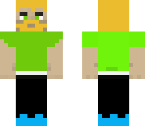 cool blond dude in a green shirt