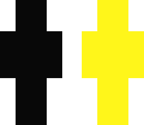 black and yellow