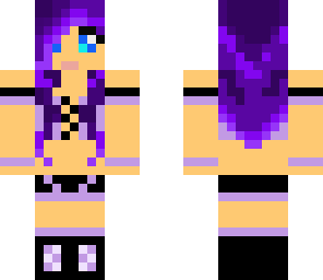 purple haired girl