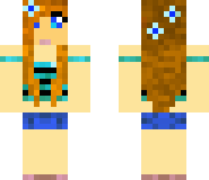 cute teen girl in blue