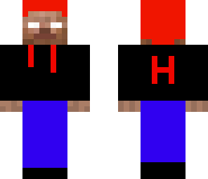 herobrine in a hoodie