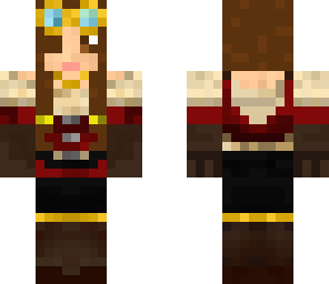 brown haired steampunk girl