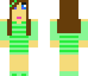 green striped prom