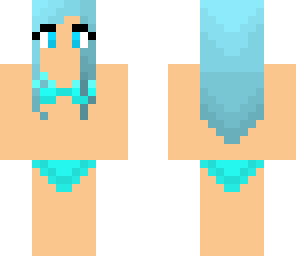 girl in blue bathing suit