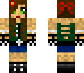 girl in green