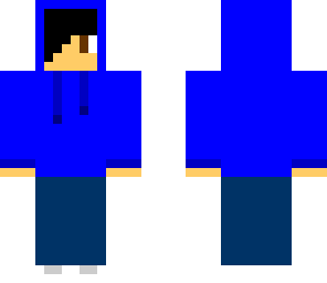 blue hoodie