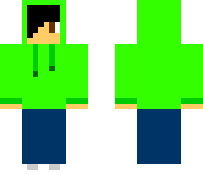 neon green hoodie