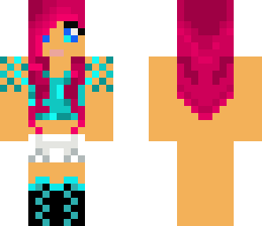 pink haired girl