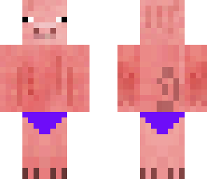 pig in purple speedo