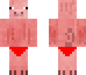 pig ine red speedo
