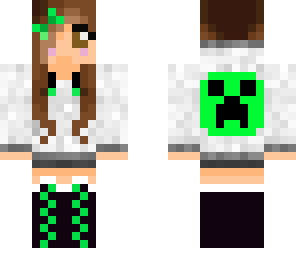 girl with creeper hoodie