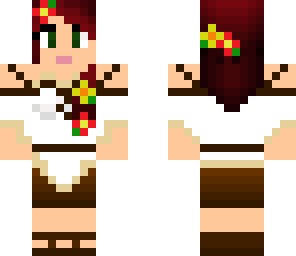 flower villager girl