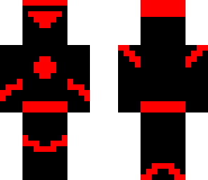 man in red armour