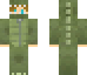 boy in a dino suit