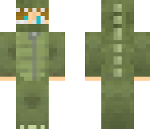 boy in a dino suit