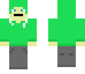 green sweatshirt