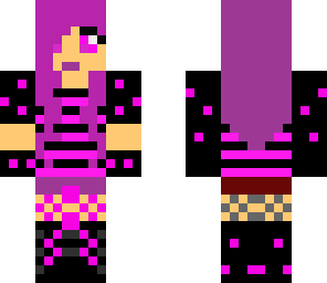 goth pink girl