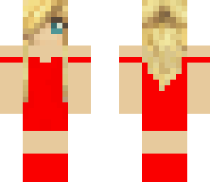girl with red dress