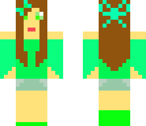 girl with bow and ribbion